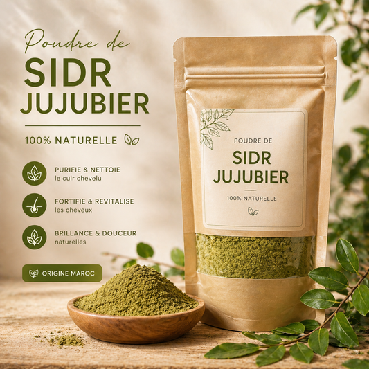🌿 Poudre de Sidr (Jujubier) – Purifie, Fortifie & Sublime Corps & Cheveux 100g