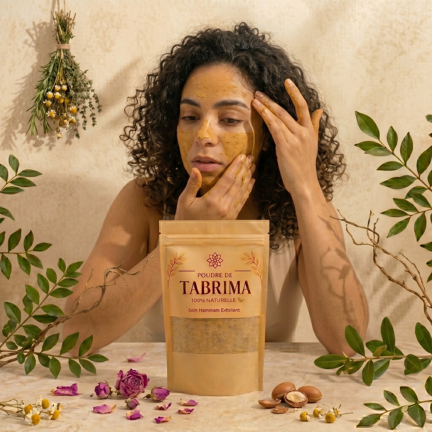 🤎 Poudre de Tabrima – Gommage naturel & peau lisse 100g