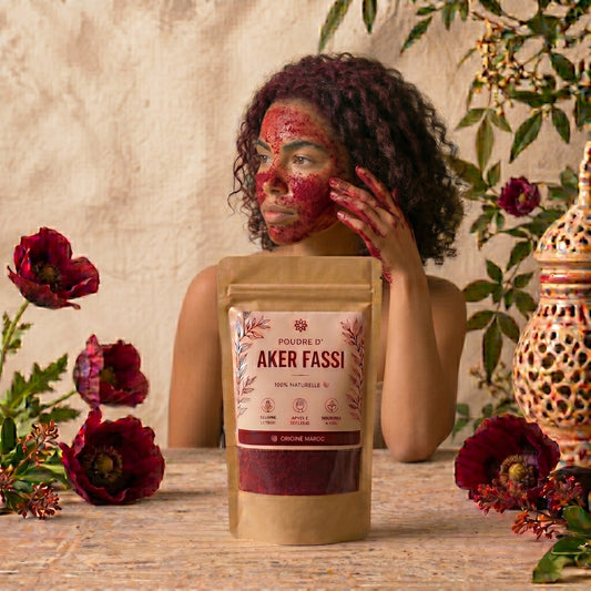🌺 Poudre d’Aker Fassi – Éclat Naturel & Teint Rosé 100g